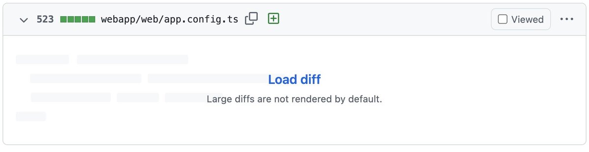 Sure, <a href="/github/">GitHub</a>, let's hide the most important file in a PR in a way that's easily missed by reviewers.

(Proposed solution: show first N lines with a clear indicator that there are more lines in the file...)
