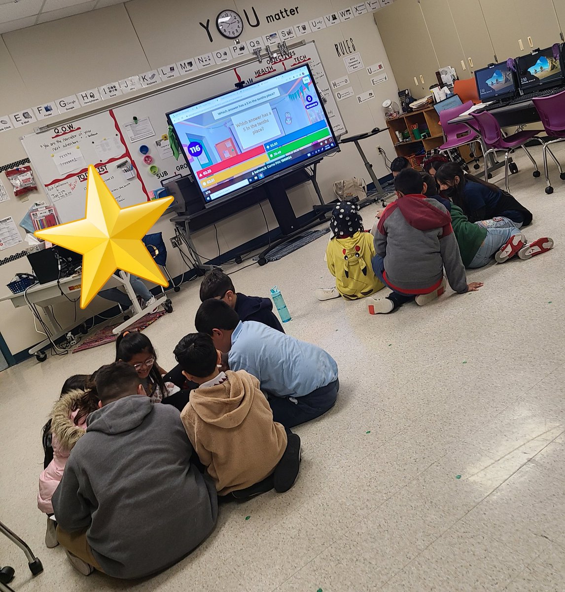 MsLDMac's tweet photo. Loved seeing the students in my 4th Grade Enrichment Group collaborating and learning math together! #Reteaching #NotSoSmallGroup #GettingSTAARReady https://t.co/Om5Z5yTYfb