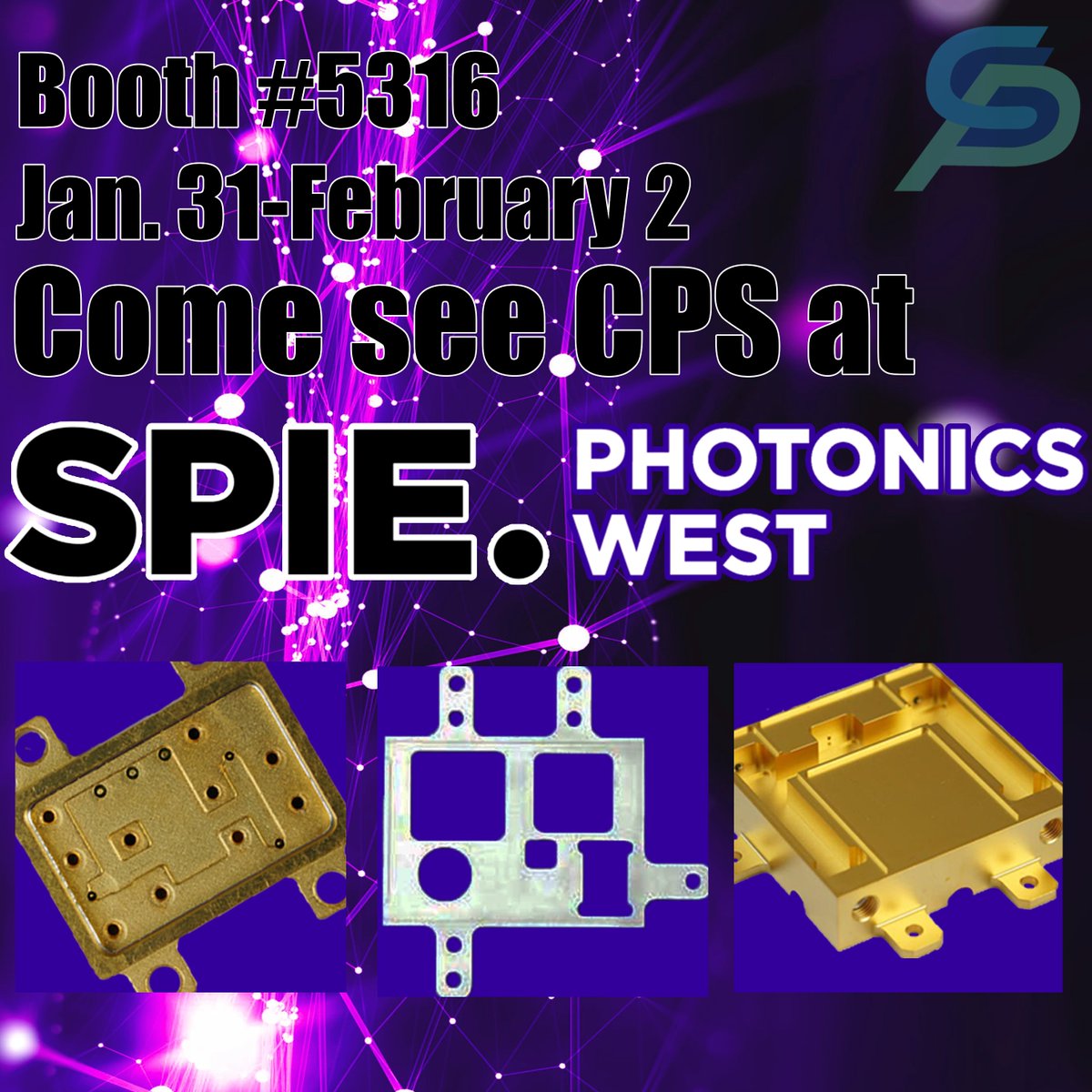 CPSTechSolution's tweet image. If you're going to be in San Francisco next week, be sure to come see CPS in booth 5316 during @PhotonicsWest!
#MMC #CPSTechnologies #AlSiC #manufacturer #metalmatrixcomposites #CompositeMaterials #PhotonicsWest #TradeShow #photonics #PhotonicsWest2023 #optics