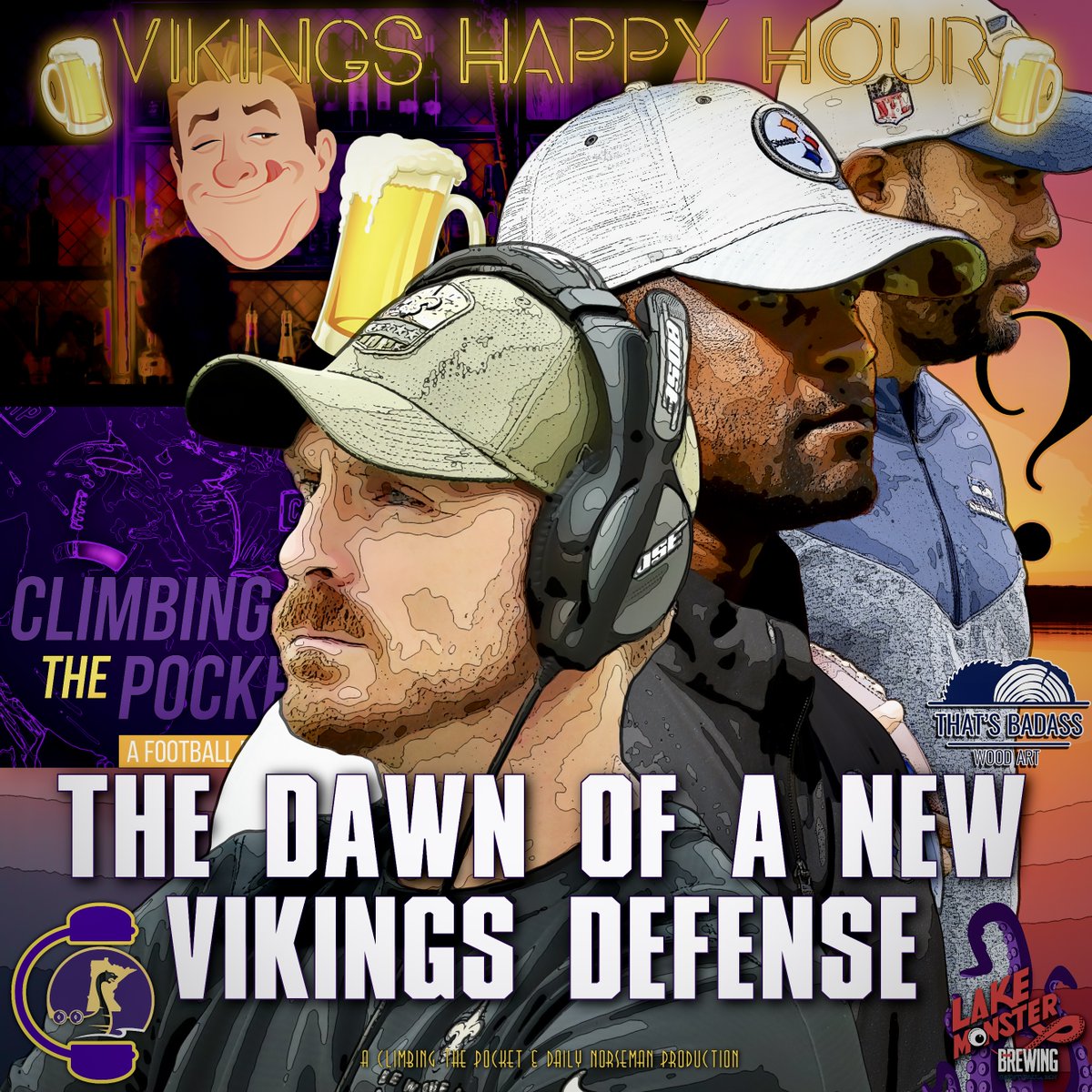 Climb_ThePocket's tweet photo. At 8 CT tonight!

Dawn Of A New Vikings Defense

On @Climb_ThePocket’s &amp; @DailyNorseman’s Vikings Happy Hour🍻

Talking #Vikings
• Ed Donatell end - how it was handled
• Different DC interviews &amp; needs for their style

Beer by @LakeMonsterBrew! Wood art by @thatsbadassmn
#SKOL! https://t.co/Ni5YorGUwd