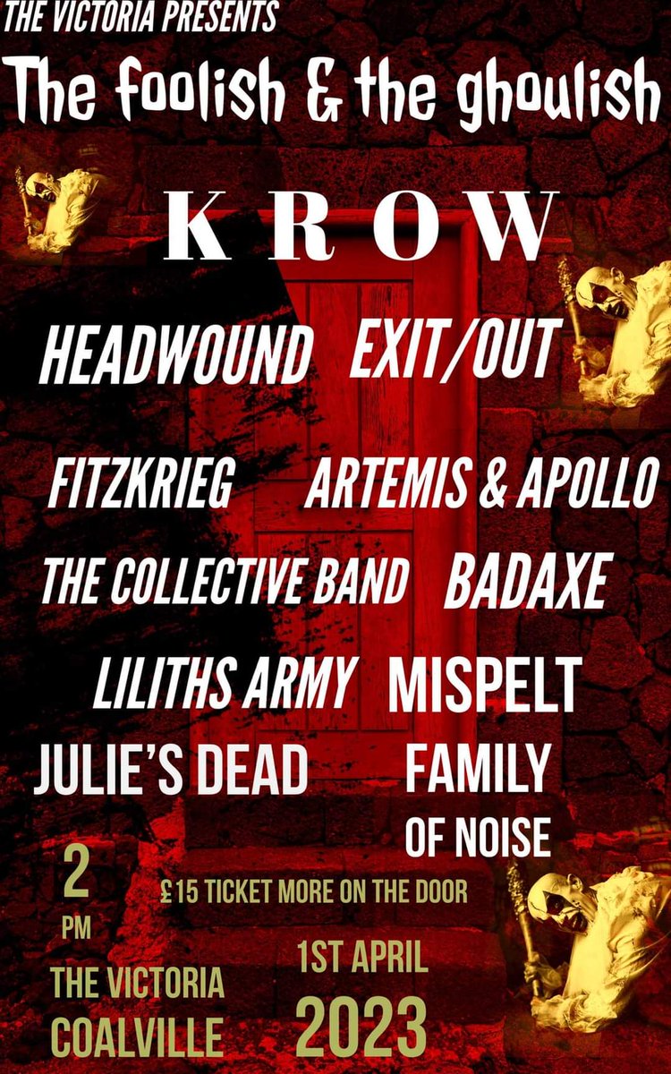 ShieldsMusic92's tweet photo. Artemis &amp; Apollo will be playing The Victoria Bikers Pub in Coalville on 1st of April with some great bands!!! 🤟

https://t.co/hEPzOVLfKf

#symphonicmetal #metal #bands #gig #uk #british #unsigned #gothic #mythical #greek #mythology https://t.co/OXk3PPlVds