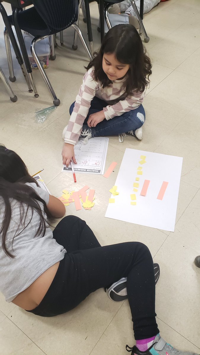 grade2_elmwood's tweet photo. 2nd Grade students are working hard on learning double-digit addition. @epcusd401 @ew401_panthers #gomath https://t.co/0b4rTzNlUr