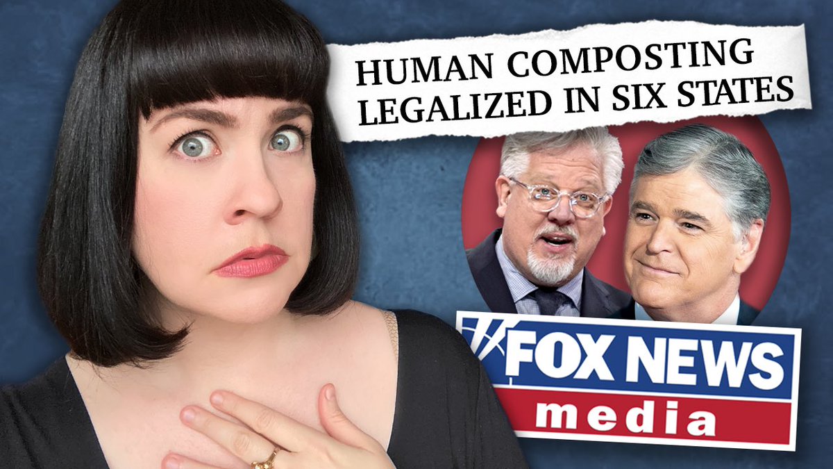 NEW VIDEO Human composting is (slowly) sweeping the nation and the Right has some....*concerns*. Join me as I respond to Glenn Beck and Sean Hannity, helping you speak to the composting skeptics in your life. youtu.be/KNrcE-yXqSI