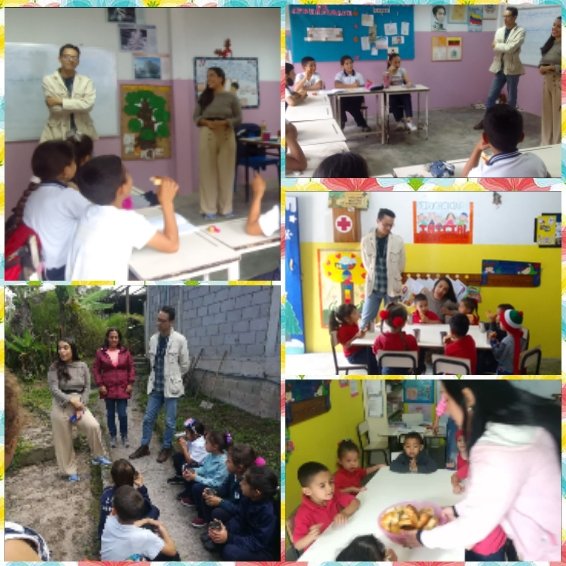 Visita por parte de dos estudiantes de sociología, los cuales compartieron con las niñas y los niños de la institución; dónde están organizando un plan de trabajo, teniendo como misión el apoyo a los mismos cubriendo necesidades prioritarias.