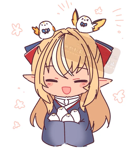 フレアちゃんの1月メンバーシップイラストを描かせていただきました!エルフレいっぱい賑やかなお部屋です!いろんなエルフレがいるので見て楽しんでもらえたら嬉しいです～!  