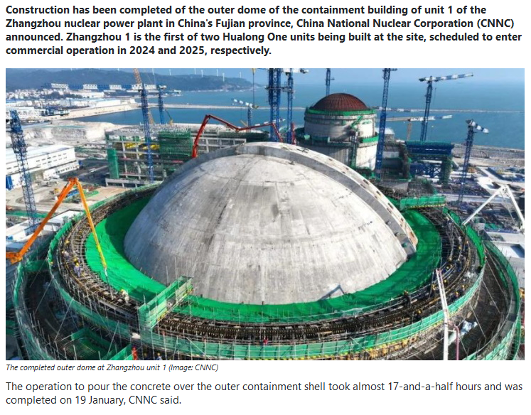 Containment building completed at Zhangzhou 1
world-nuclear-news.org/Articles/Conta…
#nuclear #uranium #thorium #repeal140A #auspol #AusPol2022