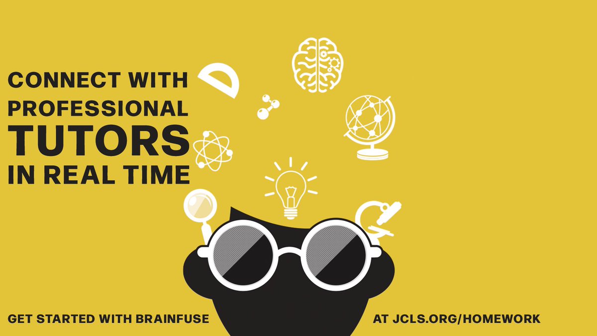 Know what's amazing? Your library card + @brainfuse! Connect with live tutors in English or Spanish & so much more! Get started: bit.ly/3J73xKa