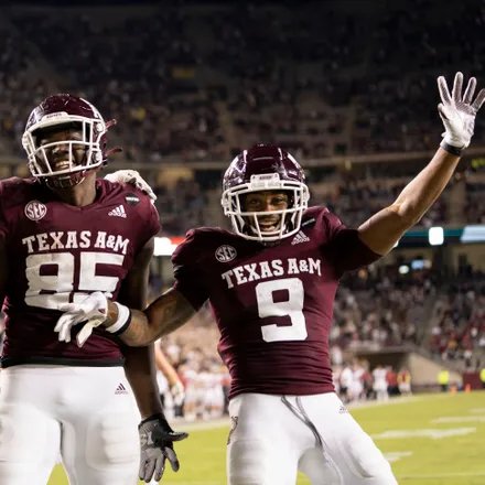 Just got off the phone with <a href="/CoachBPetrino/">Bobby Petrino</a> and I'm honored and excited to have received an offer to play football for Texas A&amp;M! <a href="/AggieFootball/">Texas A&M Football</a> <a href="/TexAgs/">TexAgs</a> <a href="/CoachLeggett78/">Coach Leggett</a> <a href="/coach_carter77/">Aubrey Carter</a> <a href="/MarvinRidgeFB/">Marvin Ridge Football</a> <a href="/finisholacademy/">FinishOLAcademy</a>