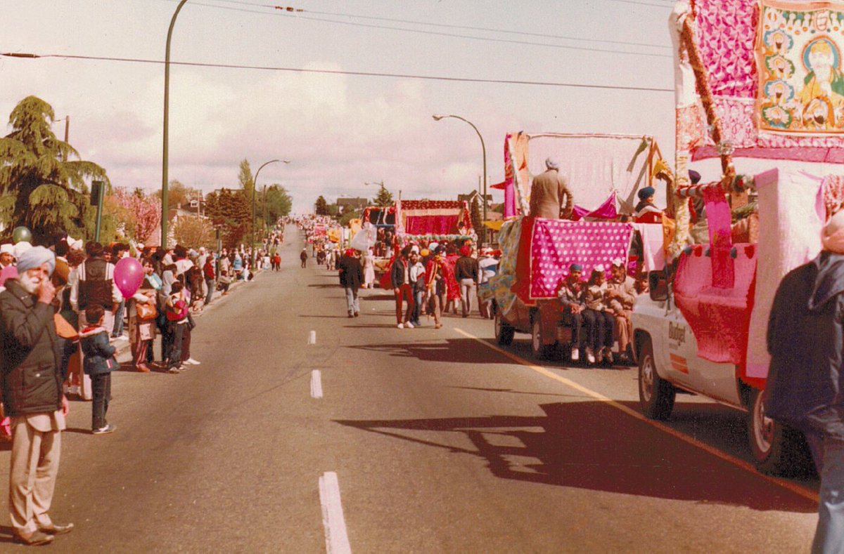 Nagar Kirtan celebrated in Vancouver, BC Canada 1979 Punjabimarket archives #Sikhs