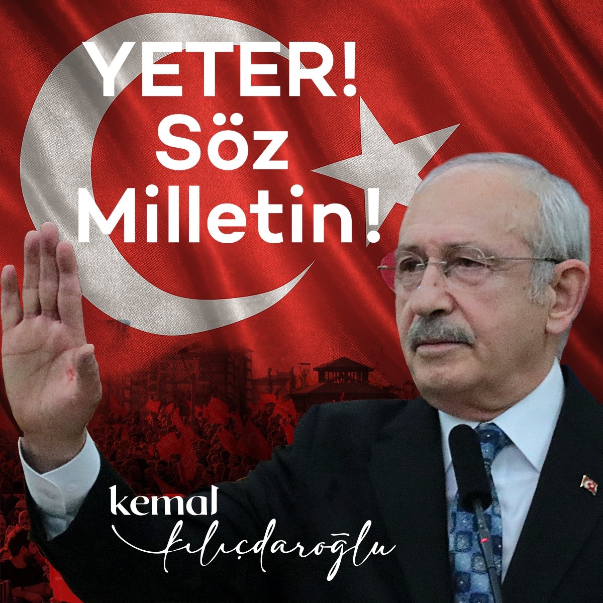 @dilekavcibahti2 Siz çok konuştunuz 
#YeterSözMilletin