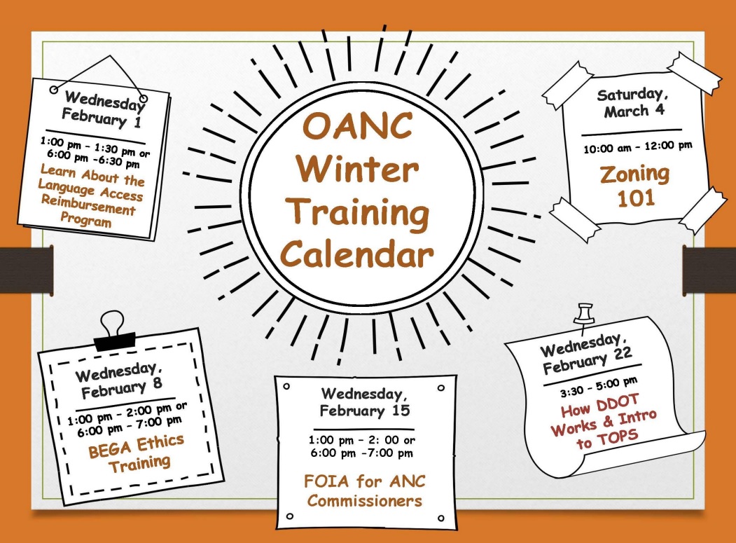 Heads up Commissioners, we just sent out our January ANC newsletter, which includes (among other things) our Winter training schedule. Save the dates! Links to the virtual sessions to follow.