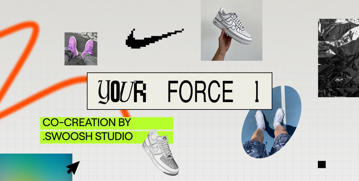 KicksFinder's tweet photo. .SWOOSH STUDIO PRESENTS: YOUR FORCE 1
Chance to win $5K and have your concept transformed into a .SWOOSH virtual creation

>> https://t.co/e1PRTe5dic https://t.co/oJbi0JrxVu
