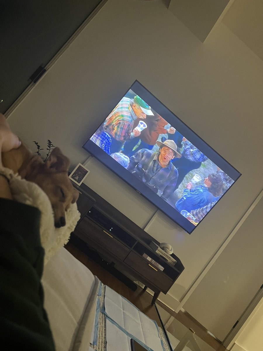 rone's tweet photo. Adopted a dog last night. First thing I did was show her The Waterboy. She had never seen it. https://t.co/8ZNJyMOHCz