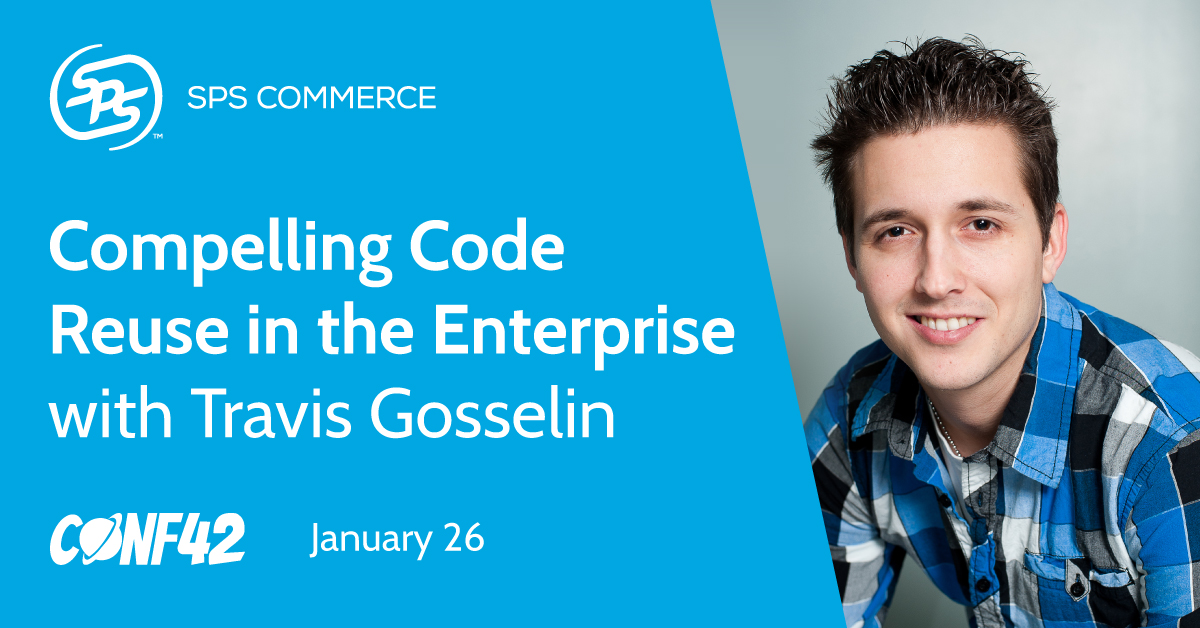 Does your org have challenges with sharing code effectively among your devs? Tune in to <a href="/conf42com/">Conf42</a> DevOps 2023 to see SPS’s own <a href="/travisjgosselin/">Travis Gosselin</a> talk about best practices for code reuse. #TeamSPS #software #engineering