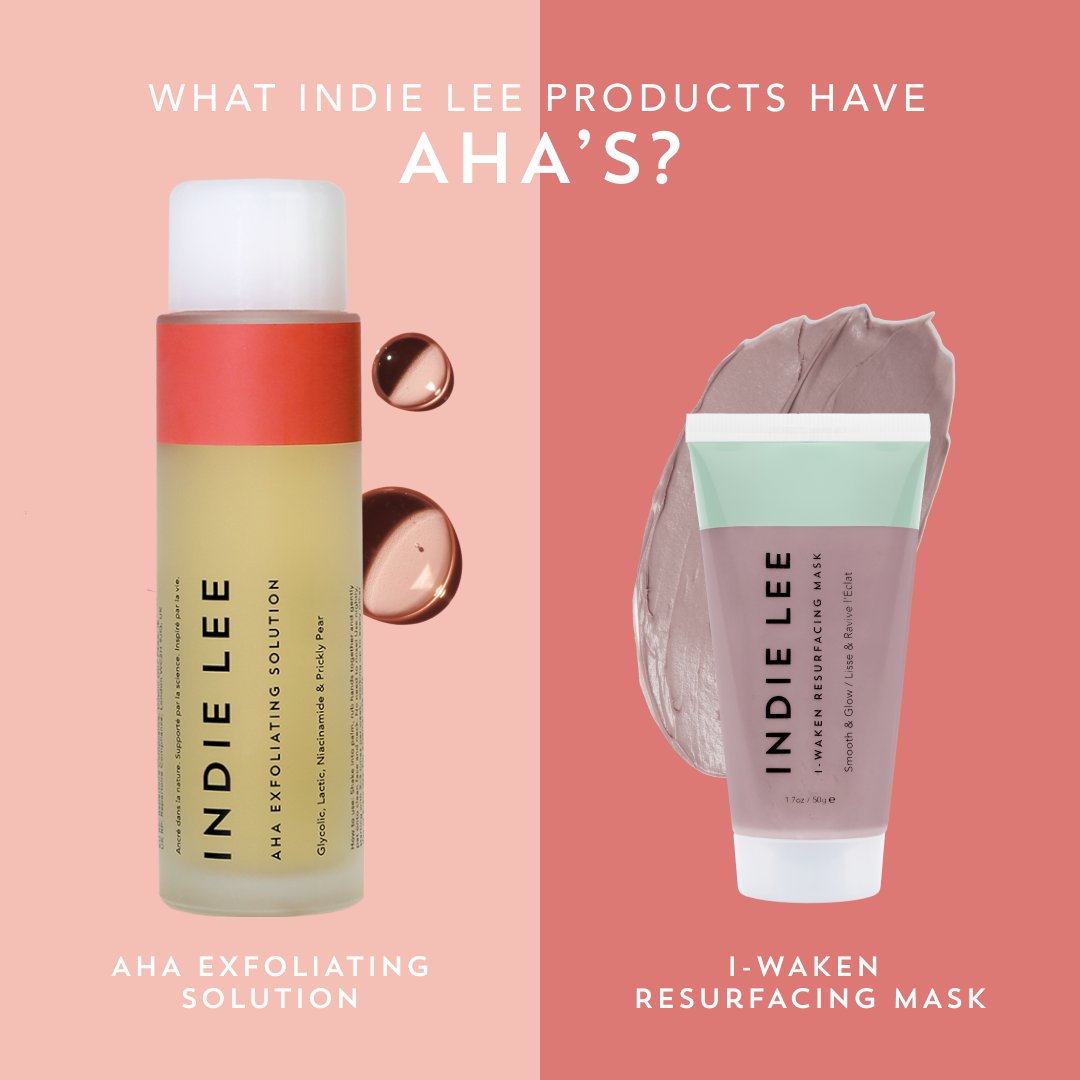 Skincare 101 is back in session 📚🤓and today we’re talking all about AHAs. 

Swipe ➡️ for the 411 on what Alpha Hydroxy Acids do, how they work and what products to buy if you want to incorporate them into your routine!
.
.
.
#indielee #indieleeskincare #cleanskincare #skincaref