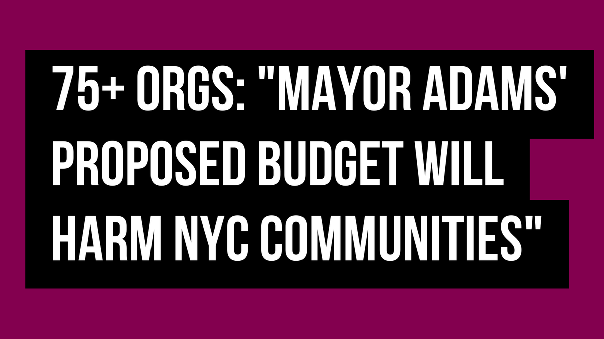 changethenypd's tweet photo. BREAKING: We banded with 75+ organizations from across the country to call on @NYCSpeakerAdams + @NYCCouncil to end @NYCMayor's approach to the budget which shrinks critical services while maintaining the NYPD's oversized budget: https://t.co/Mw9Fdq6iDP https://t.co/2a17QBK5eC