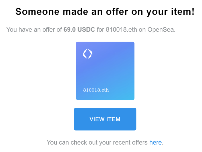 Do I appreciate the vibes? Absolutely. They're immaculate and should be applauded. 

Am I taking $69 for a 6D Palindrome? I think not lol

810018.eth 🤙 (listed at 0.35 if you're wondering)

#ens #palindromes