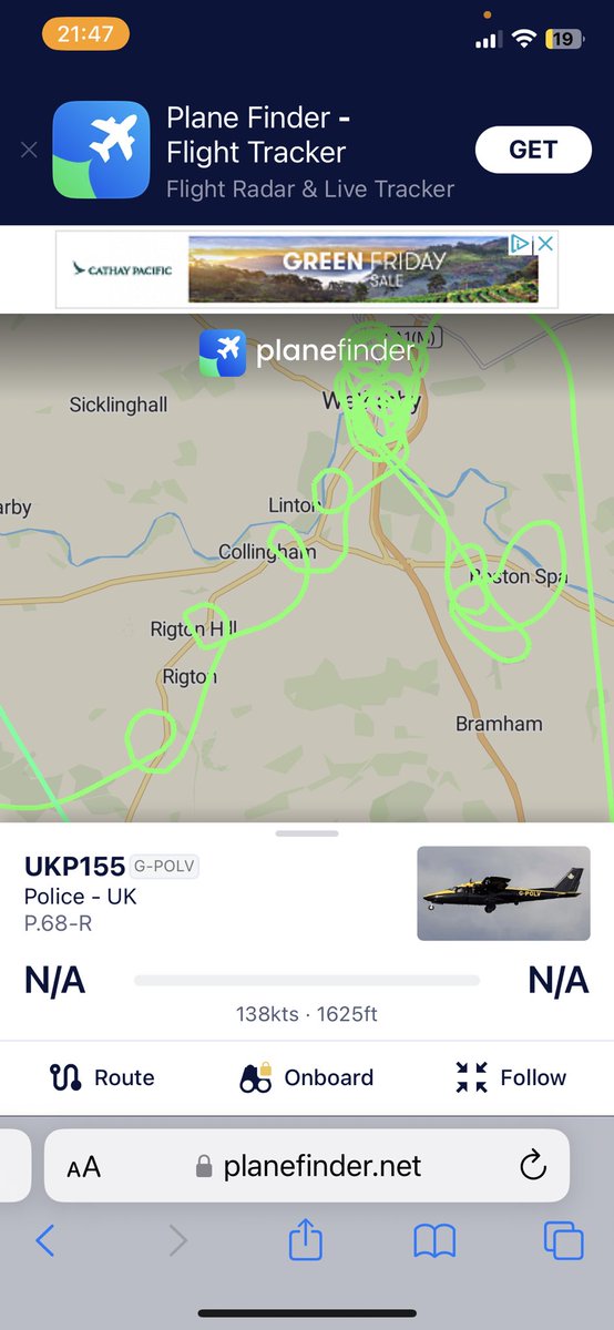 HopeLight98's tweet photo. @NPASNorthEast hello, why is the UKP155 plane circling tonight please? https://t.co/C1CDn5JJGF