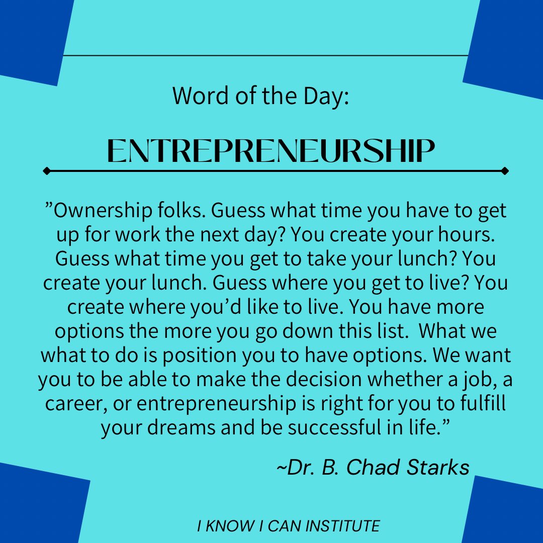 Are you an entrepreneur? What career path has given you the best options to be successful and fulfill your dreams? 
@bchadphd 

#entrepreneurship #entrepreneurlife #freedomthinkers #growthmindset #createopportunities #bethemessenger #bcsandassociates