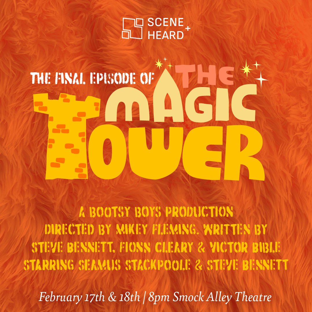 We've got a brand new show for this year's <a href="/SceneAgusHeard/">SceneAndHeard</a>!

A one act play about the manic final episode of an Irish kid's TV show in the 90s. There will be crime and puppets.

8pm, February 17th + 18th.

Directed by @MrMikeyFleming. Starring <a href="/mrstackpoole/">Seamus</a>. Written by us.