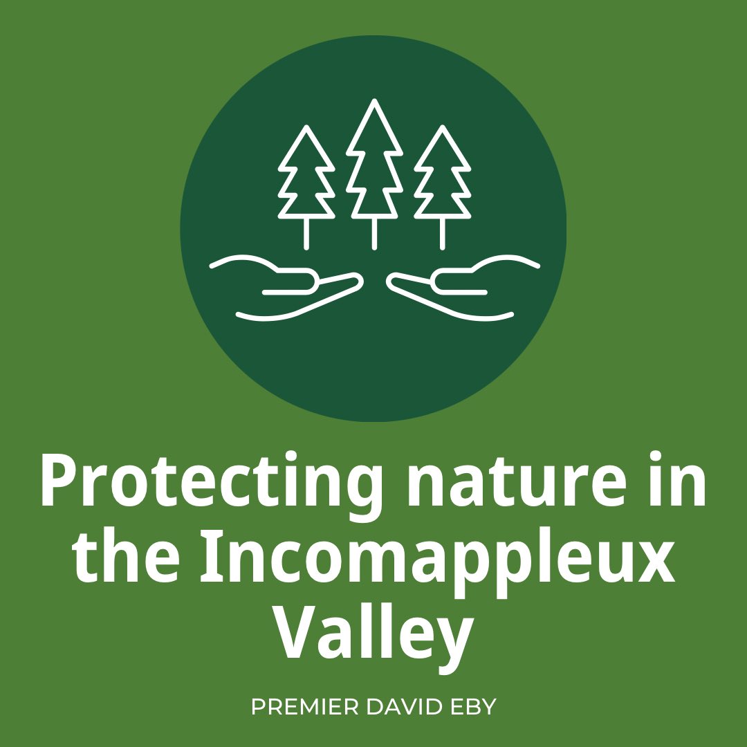 Our new conservancy to preserve the Incomappleux Valley and its rare ecosystem will make this one of the most significant protected areas established in the BC in a decade. It spans more than 58,000 hectares, which is roughly the size of 150 Stanley Parks. news.gov.bc.ca/28131