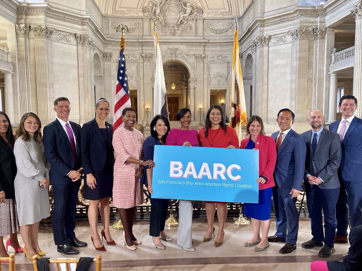 sfdosw's tweet photo. Today we announced the San Francisco Bay Area Area Abortion Rights Coalition #BAARC in partnership with nine Bay Area counties &amp; providers across the Bay Area to demonstrate our unwavering commitment to ensure abortion care is accessible for those who need it. https://t.co/GPLEGmjtu4