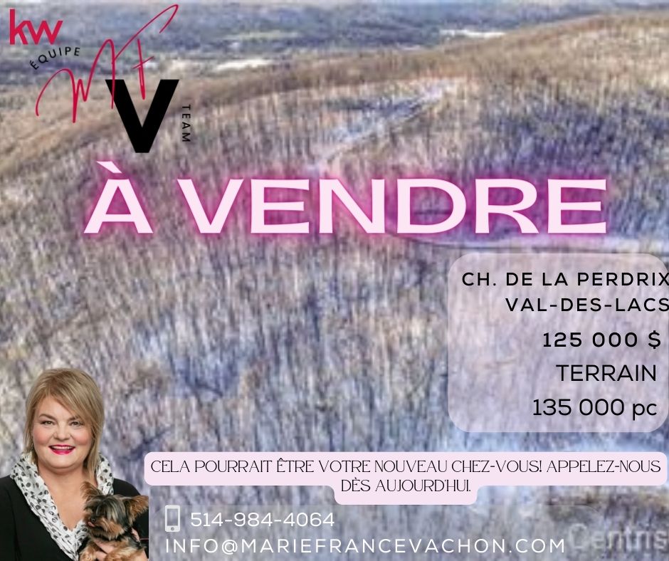 mfvachon's tweet photo. 🌳À VENDRE (2e terrain)
📍Ch. de la Perdrix, Val-des-Lacs
✅ Sommet d'une montagne 
✅ Vue panoramique 
✅ Domaine Boréa
✅ 135 000 pc
https://t.co/IfbbxcW8hS
#forsale 
#realty  
#listingbroker 
#realtorlife https://t.co/FrkWrwKxtO