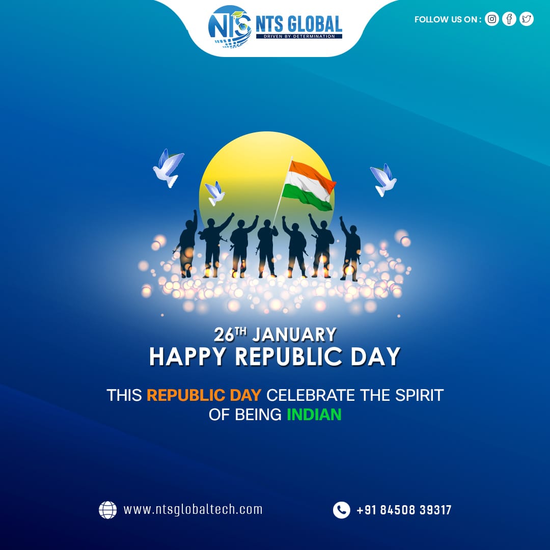 This Republic Day celebrates the spirit of being Indian
Happy Republic Day

#NTSglobal #cybersecurity #cloudtechnologies #CISCO #firewall #trending #viral #instagram #love #explorepage #instagood #fashion #follow #like #likeforlikes #india #trend #trendingnow #HappyrepublicDay