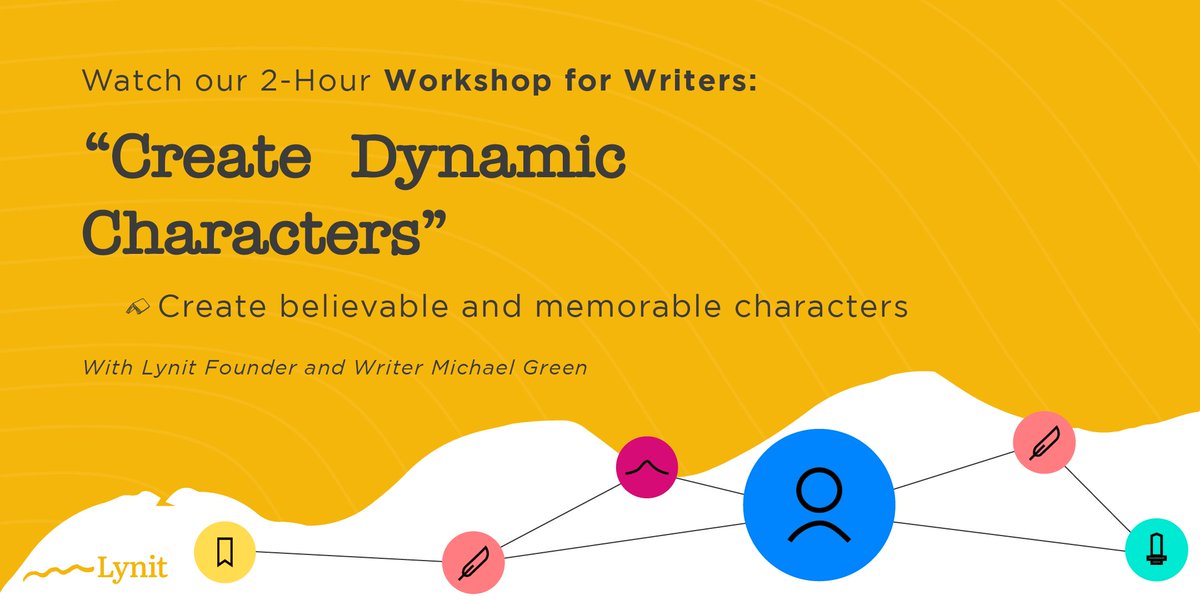 Join our FREE Workshop for writers "Create Dynamic Characters", today at 06:00 p.m. with our founder and CEO Michael Green Jr. Sign up here > buff.ly/3kFbiwG <, and learn to create believable and memorable Characters.
#writer #writerscommunity #writing#writingworkshop