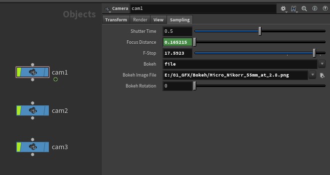 Anyone knows if it is possible to use bokeh textures in #octane for houdini? The image file option doesn't seem to do anything even when the universal cam is set to custom bokeh shape. But I might be missing something?
