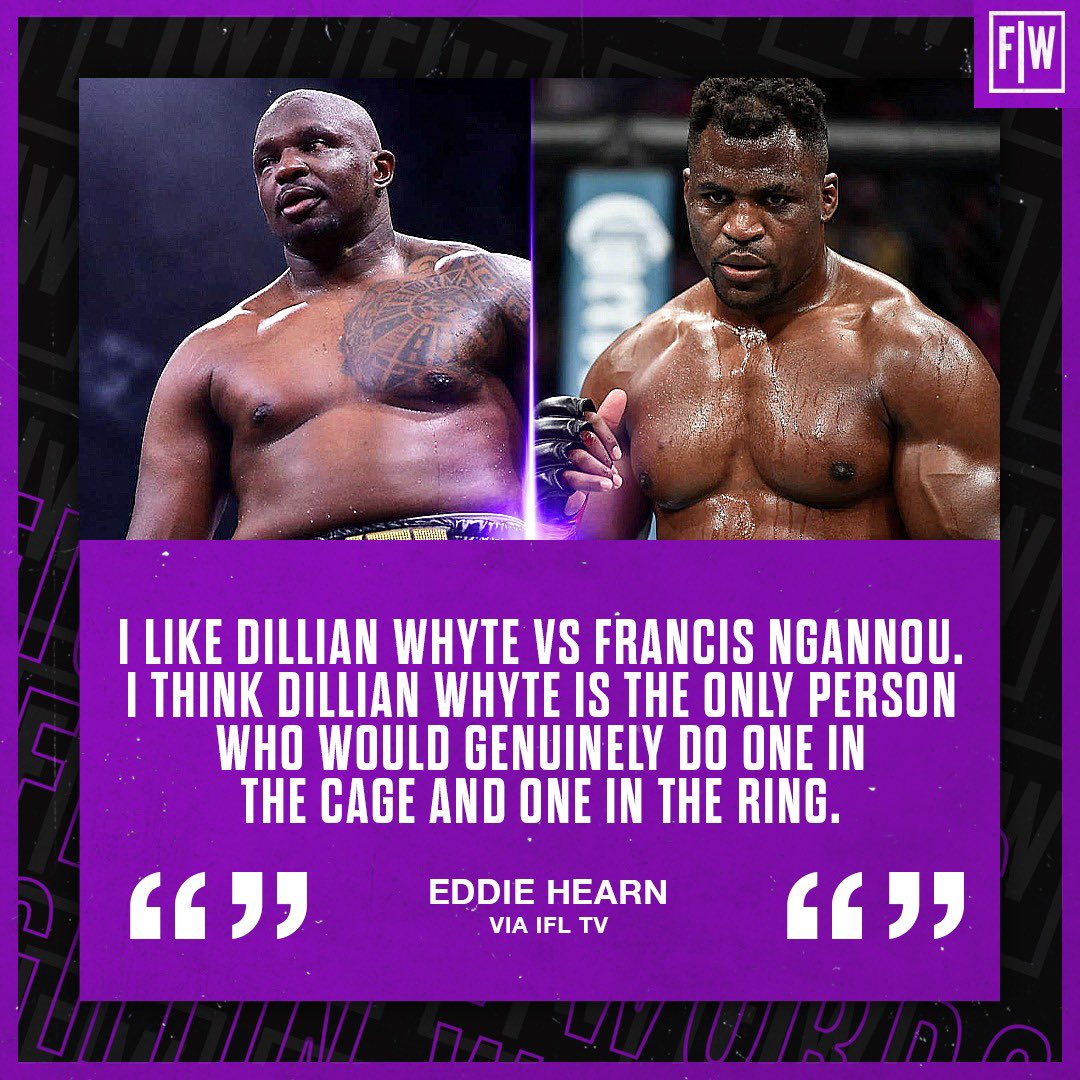 The queue for @francis_ngannou won’t stop growing! 🔥🤣

Do you agree @EddieHearn? 🤔 

🎙️Go listen to the Pod on Apple Music, Spotify and the #fightinwords YT Channel. 📲

#francisngannou #josephparker #boxing #heavyweight #chisora #parker #whyte #ngannou #dillianwhyte
