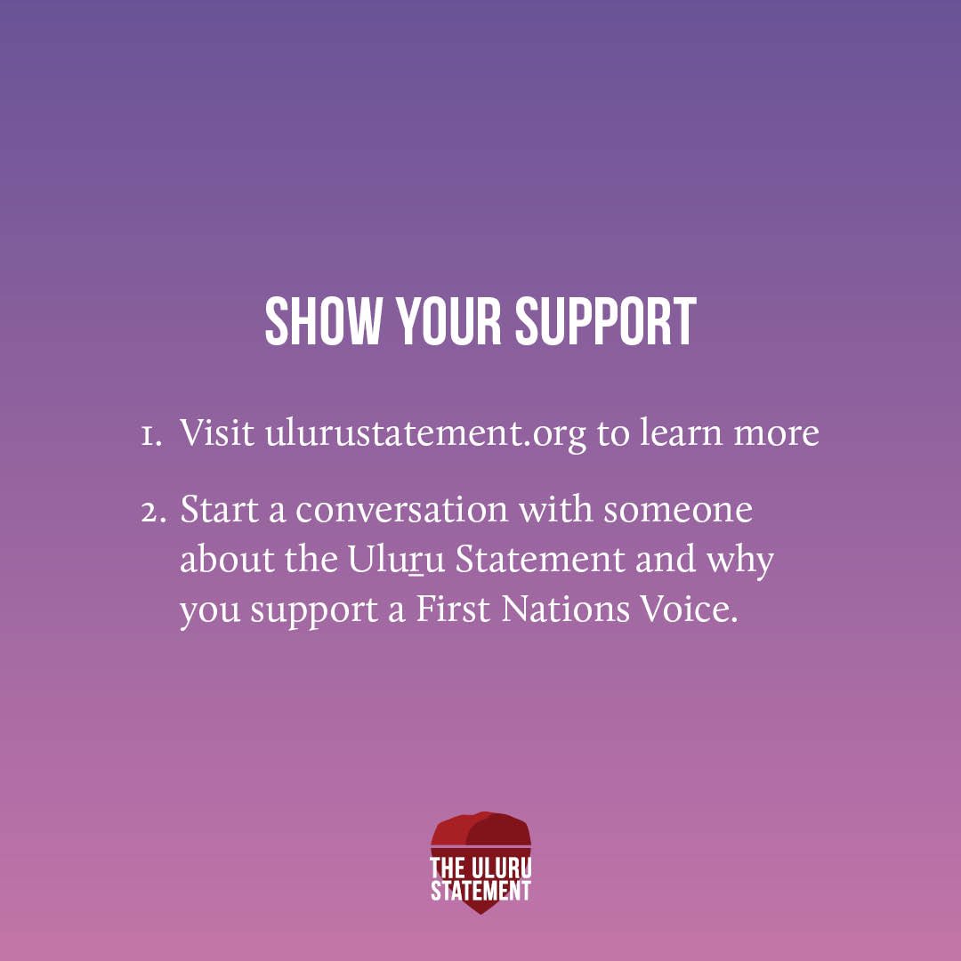 We invite you this January 26 to reflect on our deep and rich history.

We still have unfinished business. It’s time we addressed that, and made a First Nations Voice enshrined in  Constitution a reality.

#UluruStatement #StayTrue2Uluru