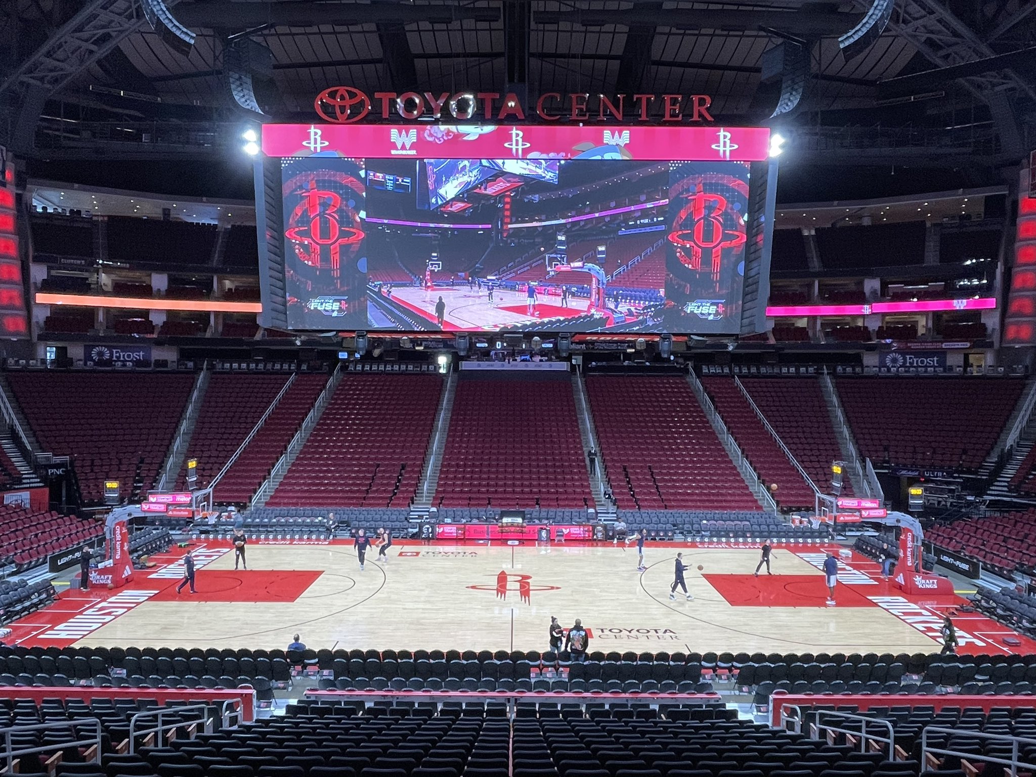 Toyota Center Scoreboard