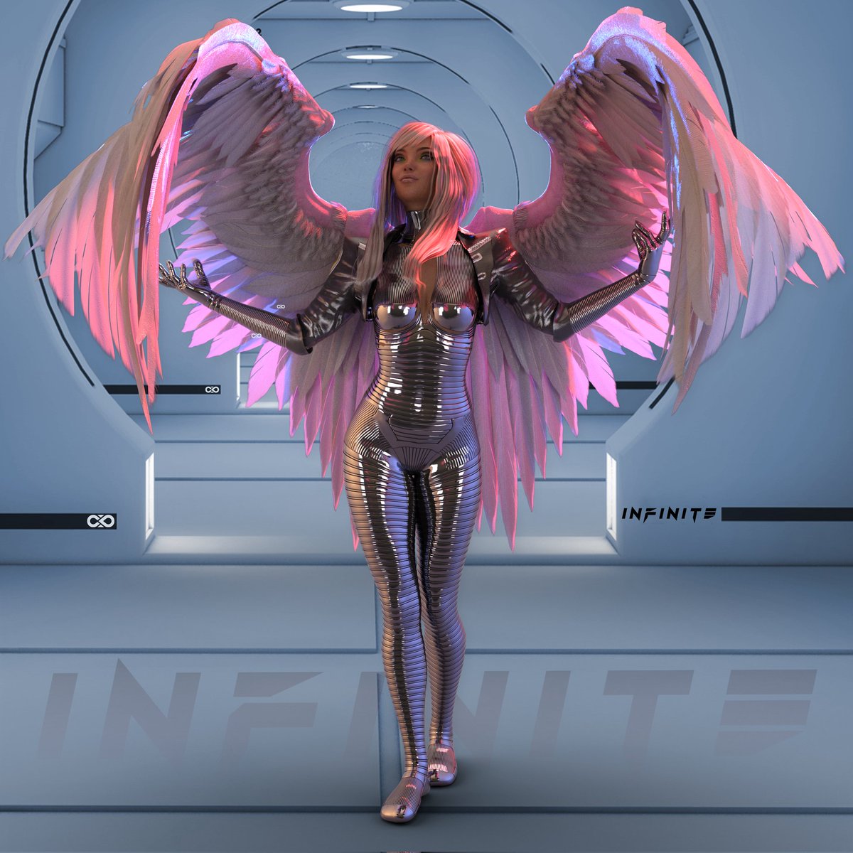His angel didn’t look at all like he’d expected. She was no benevolent creature with long, flowing robes and a bland, peaceful smile. Instead she was the stuff of every teenage boys' fantasies.

I present to you our newest character in INFINITE.

~Andromeda~

#NFTGaming #MMORPG
