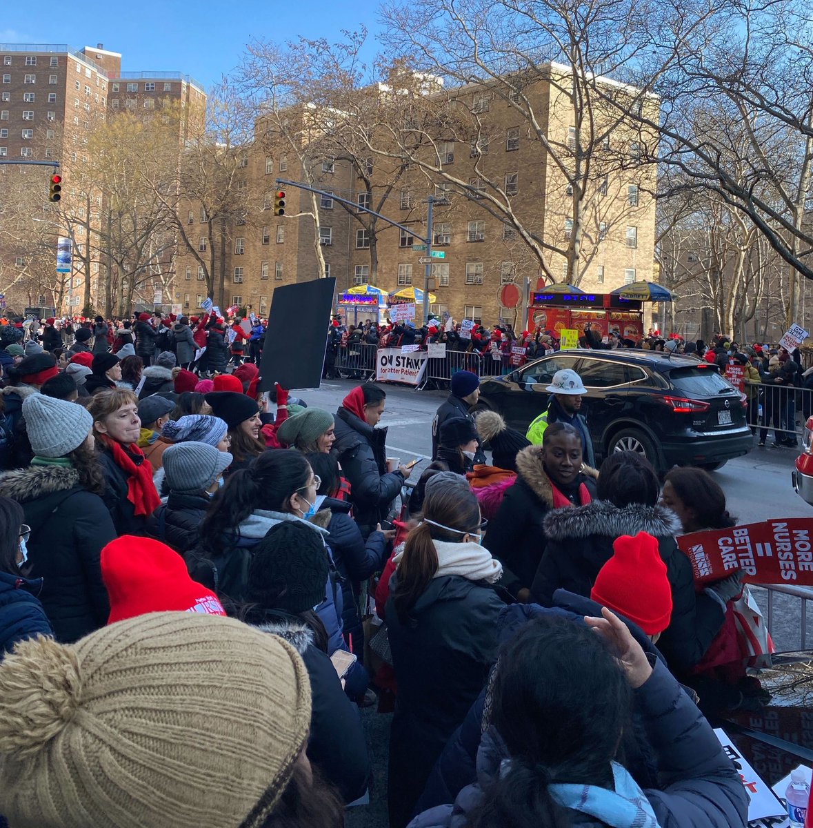 Earlier this month, NYC Socialist Revolution joined over 7000 striking NYSNA nurses on the picket lines demanding safer working conditions and staffing. The surge in labor fights continues to spill over into 2023! ✊ #solidarity