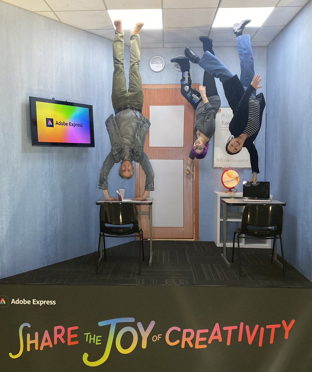 #AdobeEduCreative <a href="/devinpage1/">Devin Page</a> @heidisio <a href="/AdobeExpress/">Adobe Express</a> turning head over heels for Adobe at #FETC23 <a href="/ccpsdigital/">CCPS DigitalLearning</a>