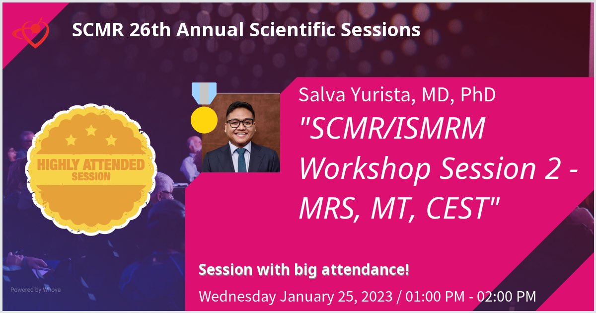 Salva Yurista (@salvareverentia) on Twitter photo Gave a talk at SCMR 26th Annual Scientific Sessions on SCMR/ISMRM Workshop Session 2 - MRS, MT, CEST. Thanks for the great turnout! <a href="/ChrisNguyenPhD/">Christopher Nguyen, PhD, FSCMR, FACC</a> <a href="/CleClinicHVTI/">Cleveland Clinic Heart, Vascular & Thoracic</a> - via #Whova event app Gave a talk at SCMR 26th Annual Scientific Sessions on SCMR/ISMRM Workshop Session 2 - MRS, MT, CEST. Thanks for the great turnout! <a href="/ChrisNguyenPhD/">Christopher Nguyen, PhD, FSCMR, FACC</a> <a href="/CleClinicHVTI/">Cleveland Clinic Heart, Vascular & Thoracic</a> - via #Whova event app