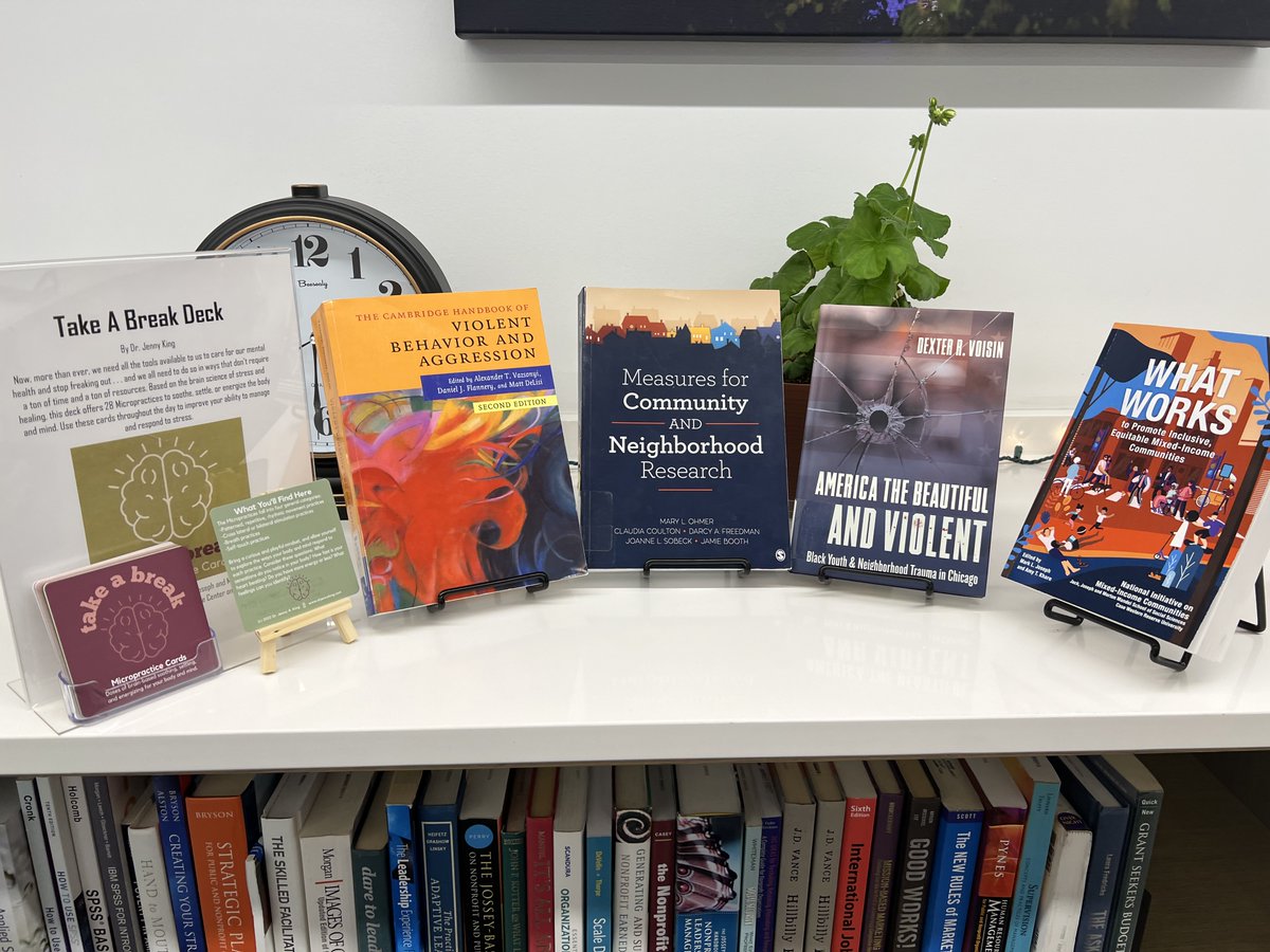 MandelSchool's tweet photo. Wondering what to read next? The #HarrisLibrary recommends these five books by Mandel School faculty authors! ๐ #LibraryShelfieDay https://t.co/3syzsVYxBO