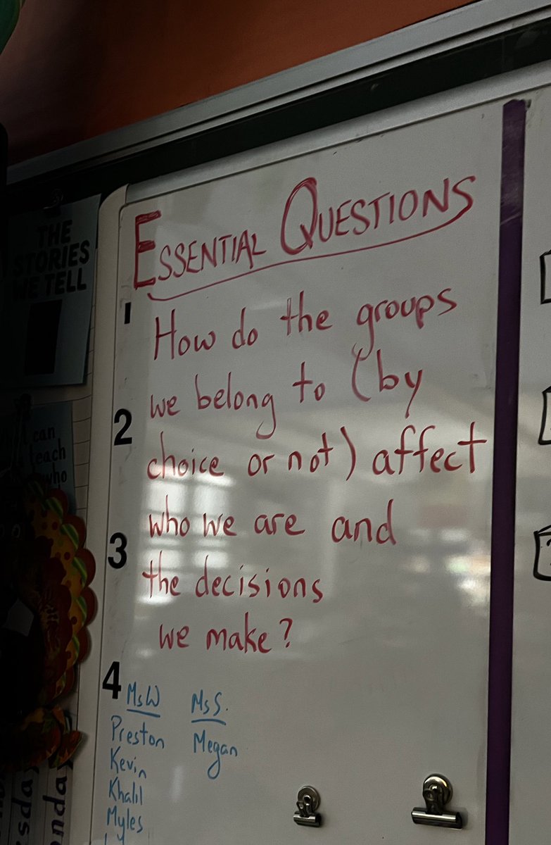 UNMSRocks's tweet photo. Today all of our UNMS teacher colleagues engaged in a learning walk protocol to explore the following inquiry focus question: What opportunities do students have to make connections with what they are learning? #unmslearns #unmsPD https://t.co/y2BtoCoQPC