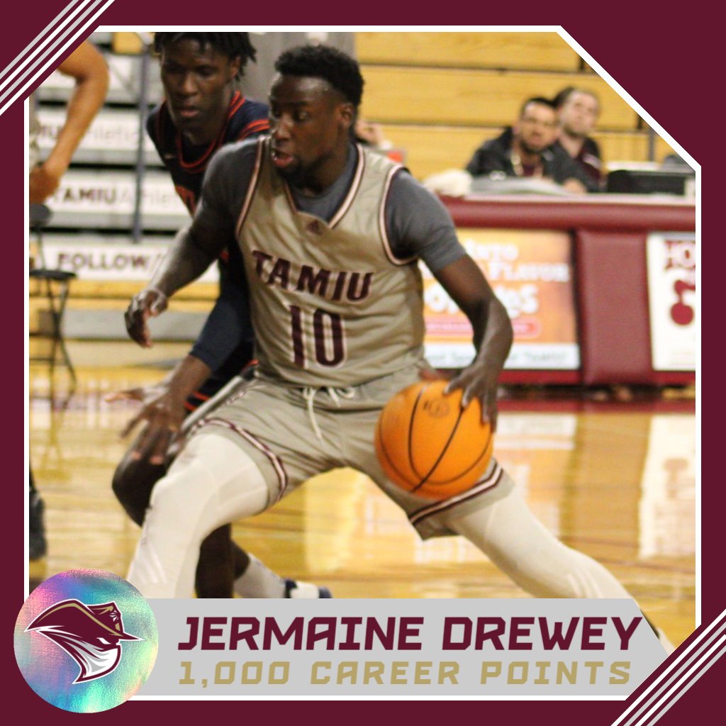 🚨1000 POINTS🚨 Congratulations to @DustdevilMBB senior guard Jermaine Drewey on scoring his 1,000th career collegiate point this past weekend! #DustEm🤘
