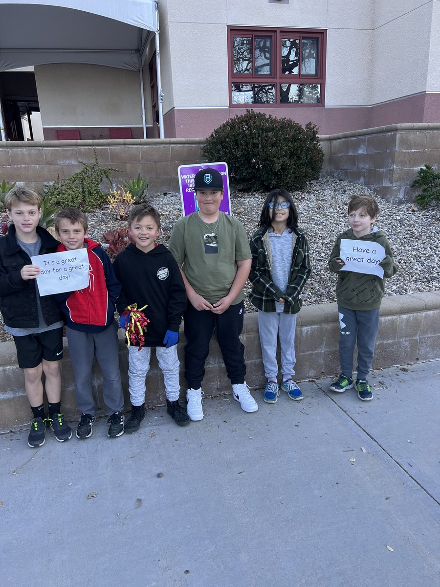 mrsferguson23's tweet photo. #kindnessforkate ripple effect! Our class wanted to go beyond and cheer on S’s as they got to school. #lvusdrocks #becoolbeyoubekind https://t.co/AkqRDO6vzb