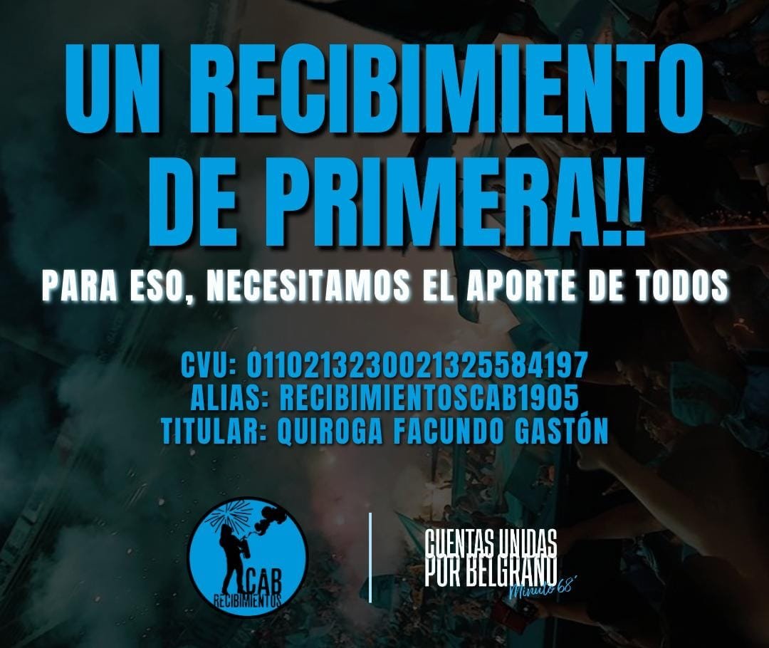 _LBDTW_'s tweet photo. Se viene un recibimiento de primera vs River, vamos todos juntos que así somos IMPARABLES 

ALIAS: RECIBIMIENTOSCAB1905 https://t.co/czpDNffbEk