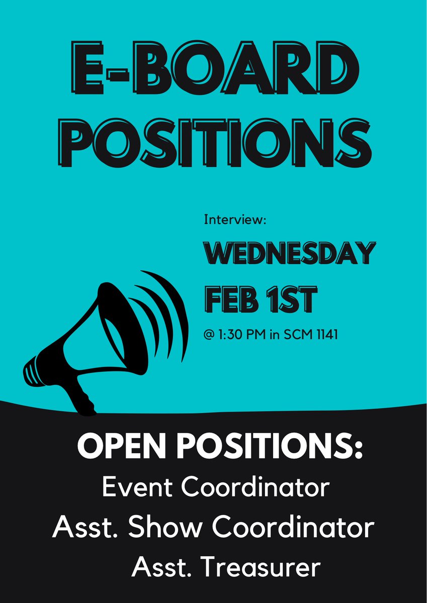 MSUVideoProClub's tweet image. We have open e-board positions! If your interested, please fill out the form: docs.google.com/forms/d/e/1FAI…