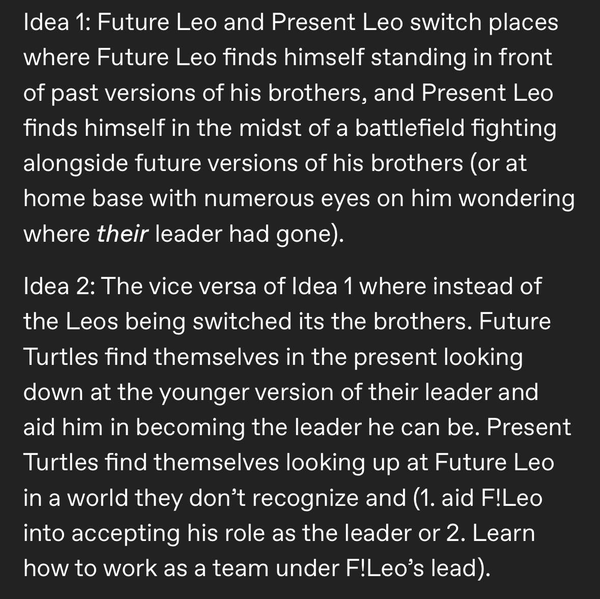 loneanonon's tweet photo. Distorted Mirror, another Leo centered fic (I’m realizing now I might have an obsession with the future timeline)
#rottmnt #distortedmirror #iswearimokay #rottmntleo https://t.co/8CceNAC2wQ