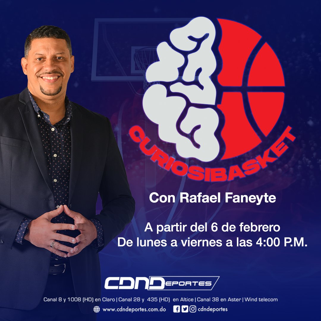Desde este lunes 6 de febrero tendré mi primer proyecto comunicacional... Y tenía que ser de baloncesto. Viene <a href="/curiosibasket/">CURIOSIBASKET</a> por <a href="/CDNDeportesRD/">CDNDeportesRD</a>. Por favor, corran la voz. ¡Cuento con su apoyo!