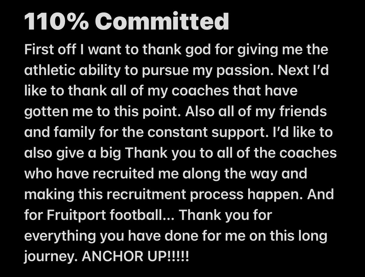 PaschalJ34's tweet photo. 110% committed!! @CoachVitzthum @CoachWooster @CoachOlsonGVSU https://t.co/FDF3YA8HBy