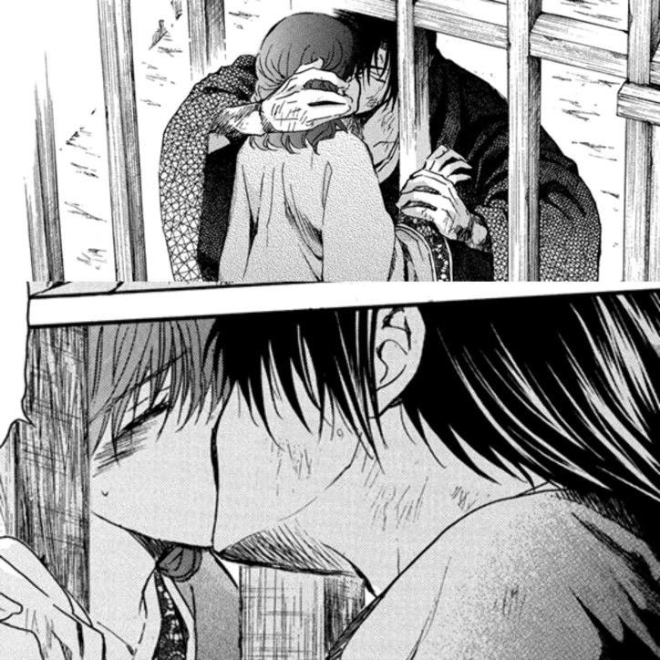 kyoruyeye's tweet photo. the angsty kissing between the cell bars is so.. https://t.co/HLhRy59yot