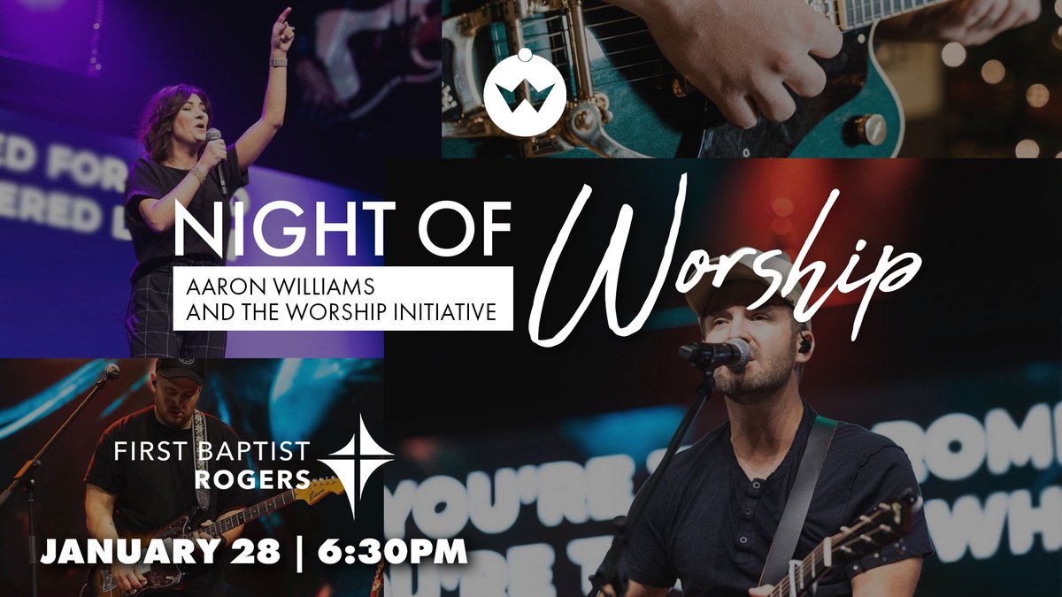 ALL ARE INVITED!!! Night of Worship this weekend with Aaron Williams and The Worship Initiative. See ya Saturday at 6:30pm, please share this and invite your friends!