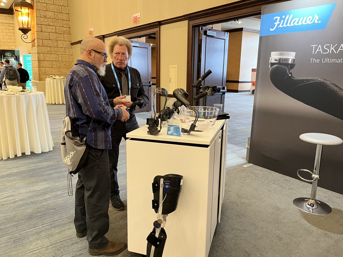 FillauerCo's tweet photo. We're having a great time at Hanger Live in Texas this week. If you are in the area, come say hi! Booth #100. We have the new AllPro XTS, Taska CX small hand and the new Motion Arm ready to try. #fillauer #HangerLIVE #InspiredByYou https://t.co/l4IjGjt4No
