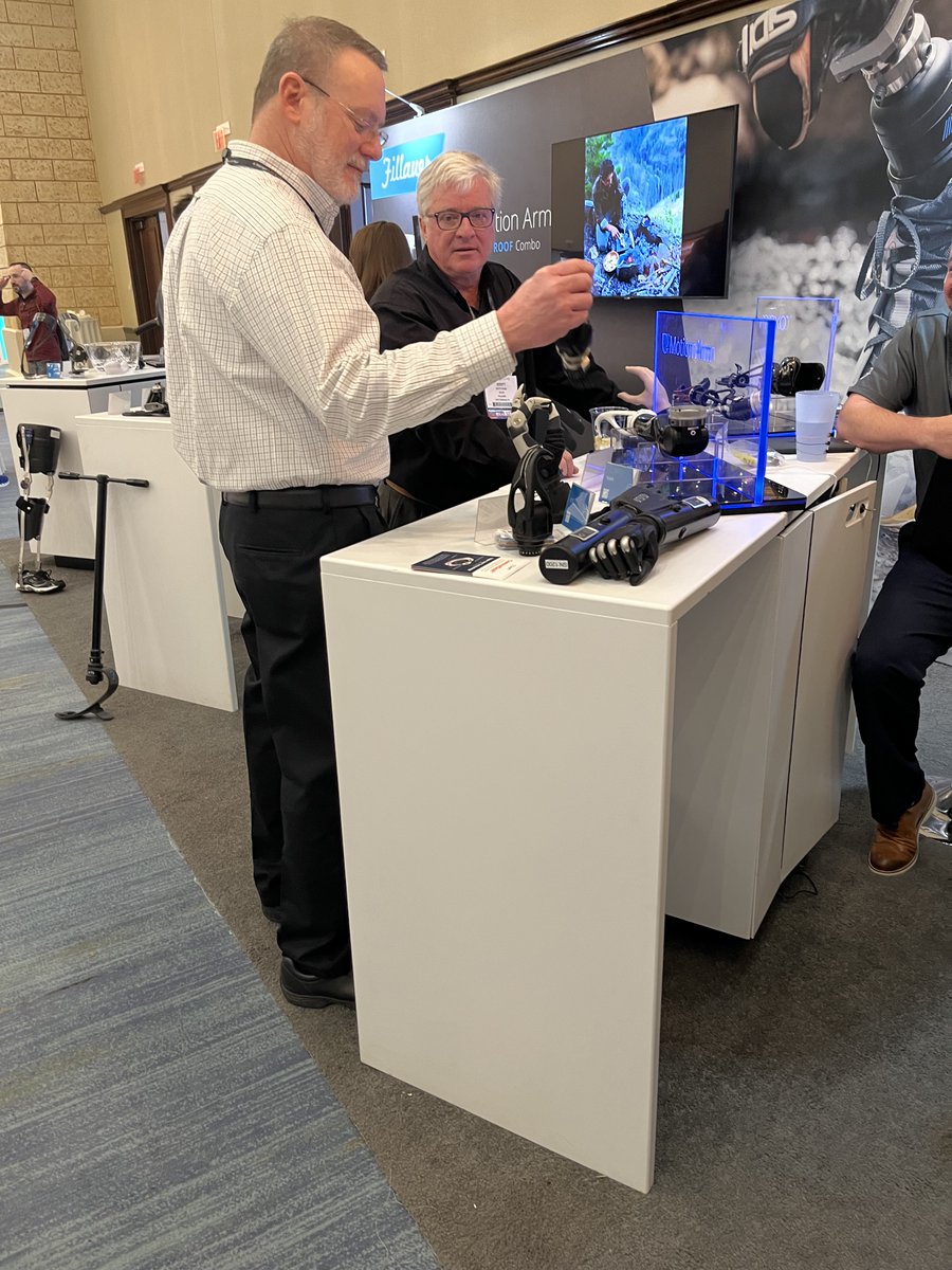 FillauerCo's tweet photo. We're having a great time at Hanger Live in Texas this week. If you are in the area, come say hi! Booth #100. We have the new AllPro XTS, Taska CX small hand and the new Motion Arm ready to try. #fillauer #HangerLIVE #InspiredByYou https://t.co/l4IjGjt4No